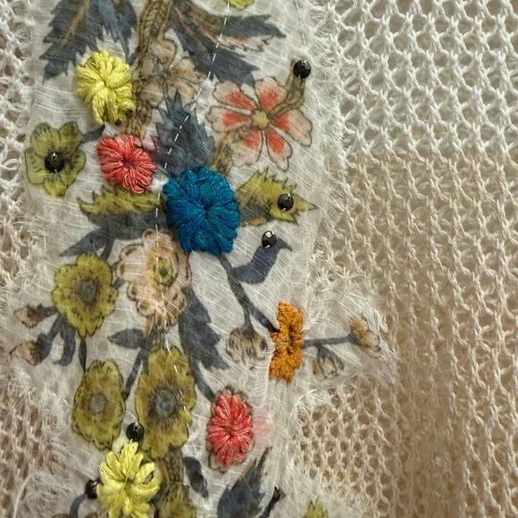 Free People Ivory Open-Knit Top - Picture 4 of 11